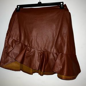 Mini Skirt Leather